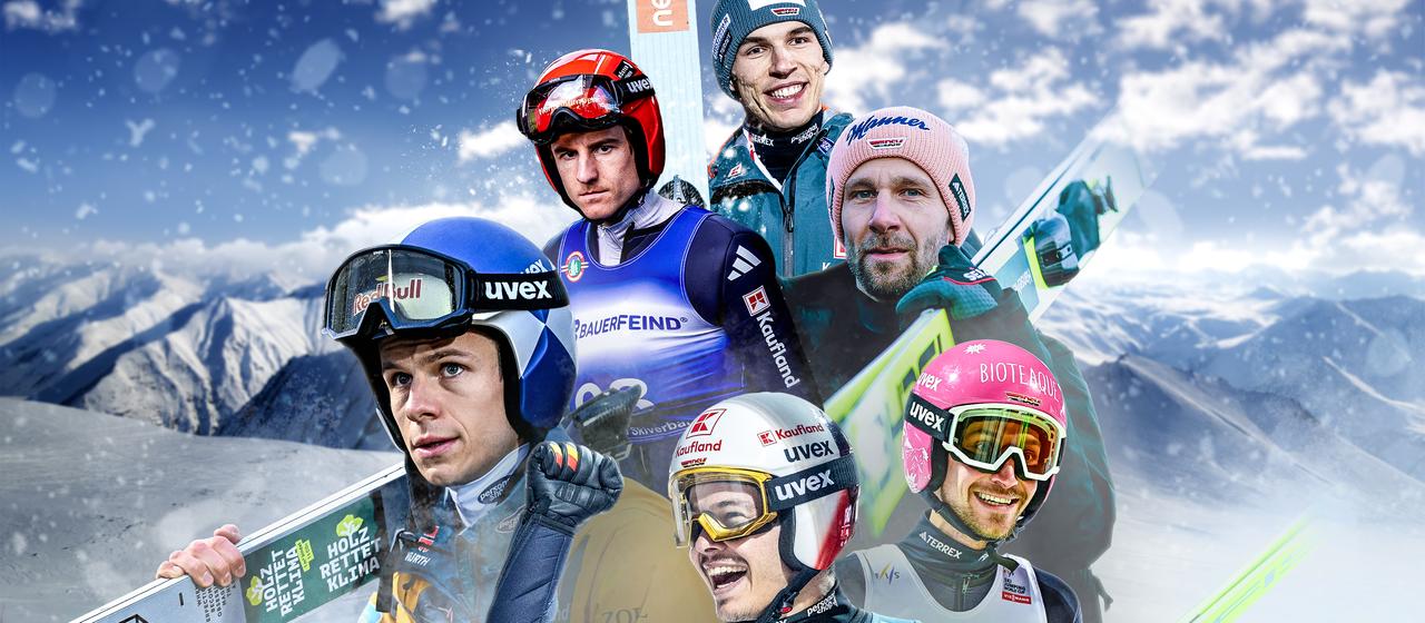 The German jumpers at this year's Four Hills Tournament
