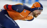 Chris Huizinga finished eighth in the 10,000 meters during the World Cup races in Heerenveen. 