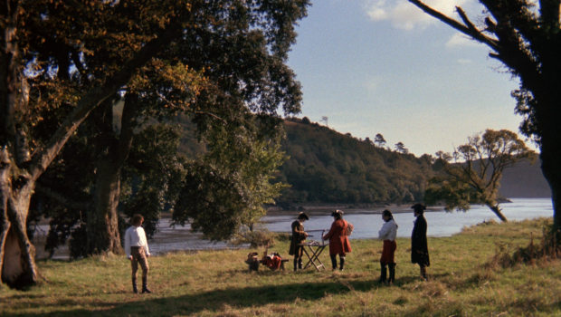 Beautiful panoramic shots characterize "Barry Lyndon"