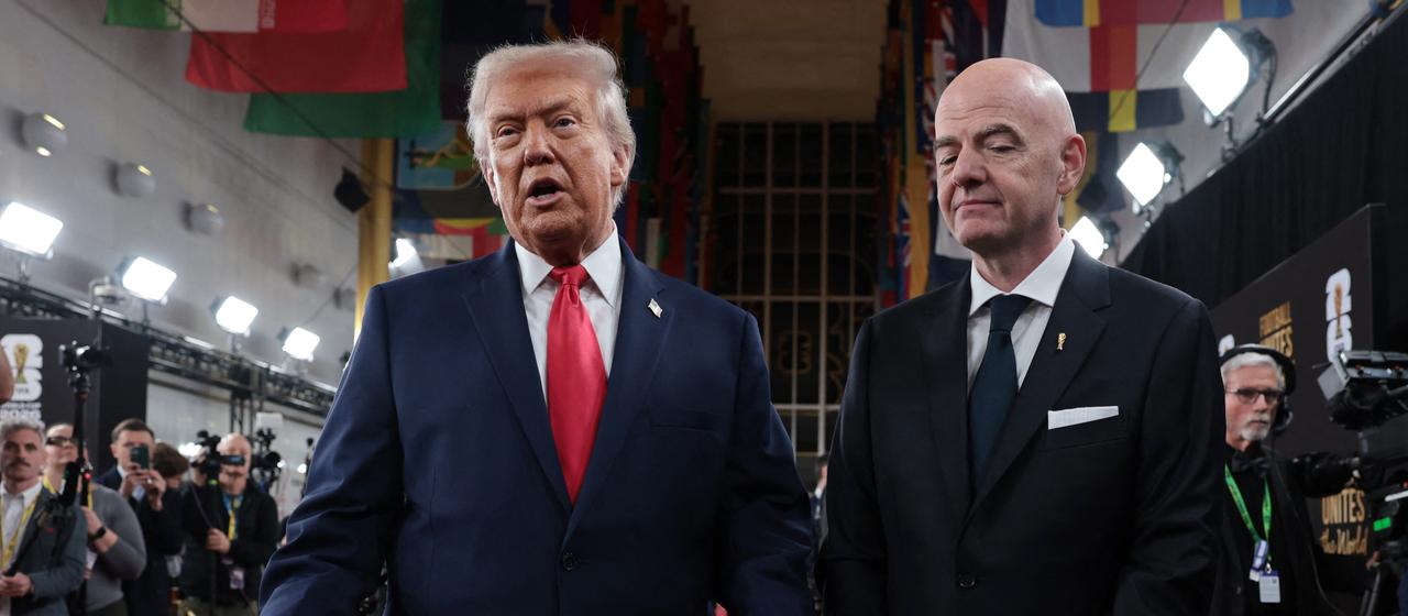 Donald Trump and Gianni Infantino