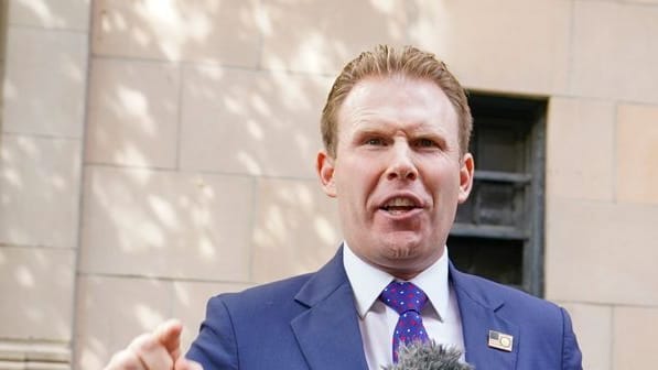 Andrew Giuliani, son of Rudy Giuliani, former New York mayor, speaks to journalists. (archive image)