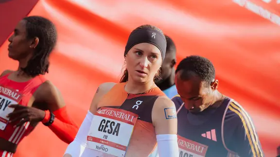 Gesa Krause completed a half marathon in Berlin in April this year. 