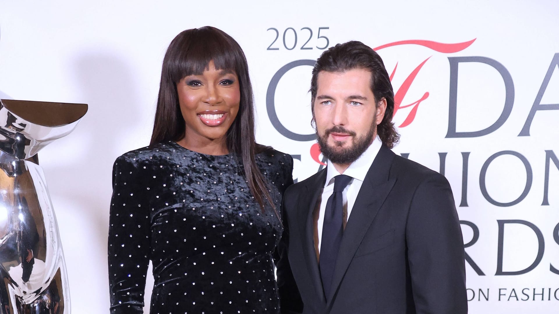 Venus Williams and Andrea Preti: The couple at a gala in September.