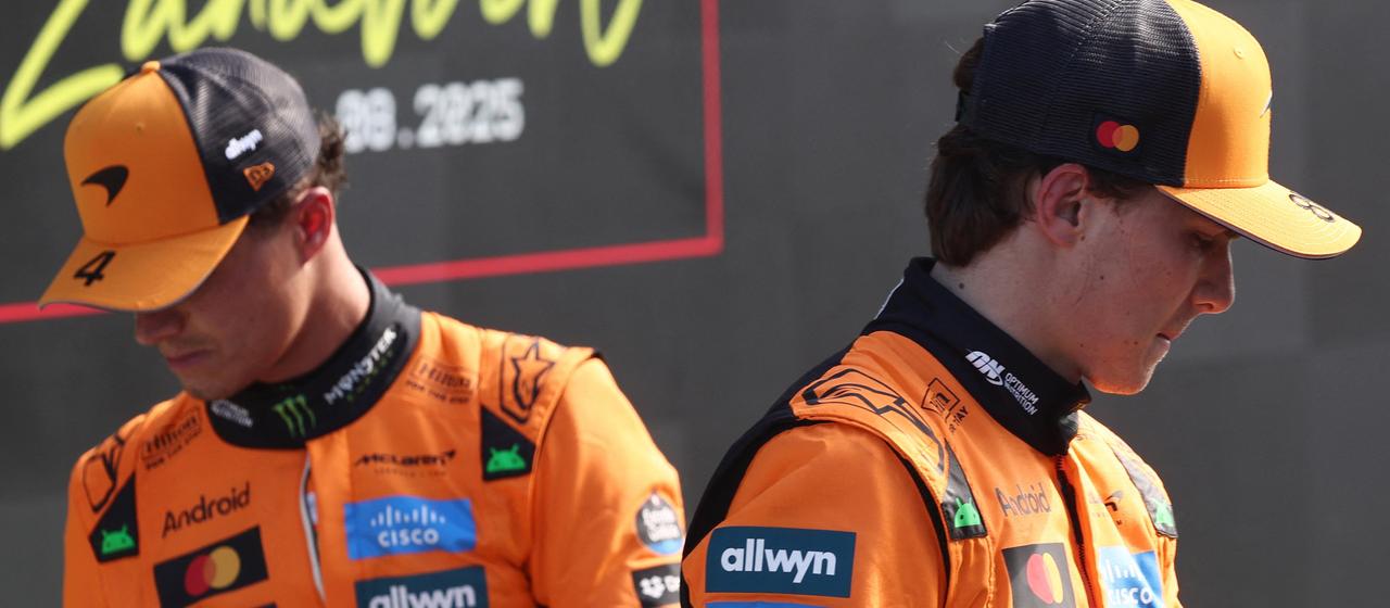 McLaren drivers Oscar Piastri and Lando Norris 