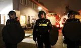 ME assists the fire brigade during New Year's Eve in the Floradorp district of Amsterdam.