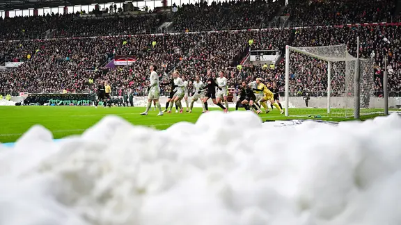 FC St. Pauli versus Werder Bremen in the Millerntor Stadium