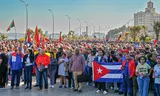 Cubans demonstrate in Havana on Saturday to show their support for former Venezuelan President Nicolás Maduro after his capture by the US.
