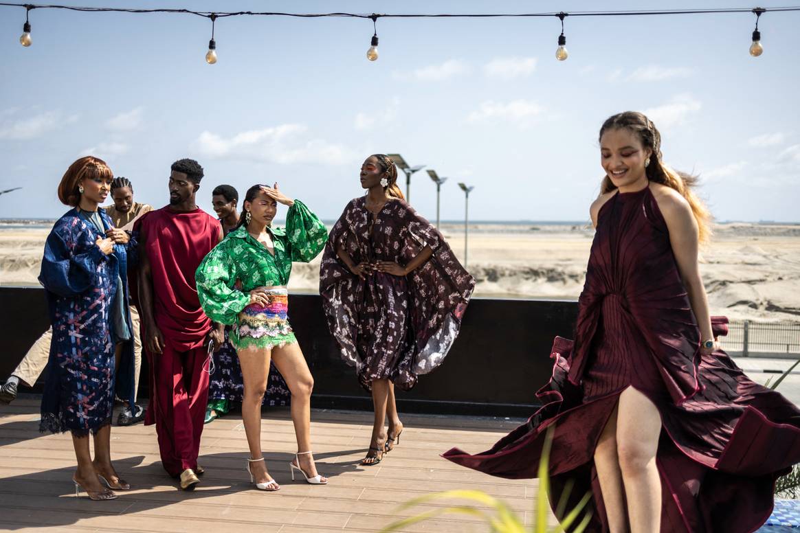 Private fashion show organized for the SS26 collection of the Sisiano brand, during Lagos Fashion Week in Lagos (November 2, 2025).