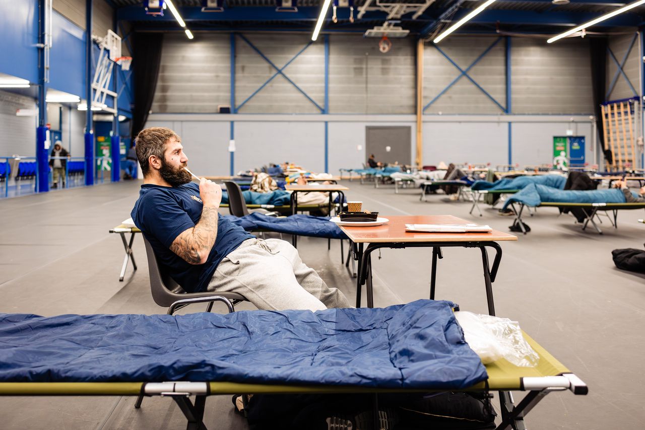 The homeless shelter in the Van Hogendorphal in Amsterdam West.