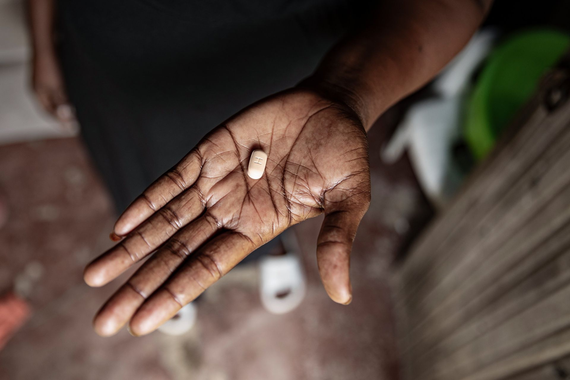 An HIV patient on medication in the Kenyan city of Kisumu.