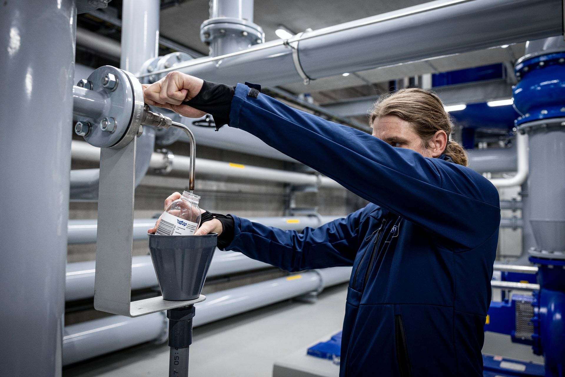Vitens' water production location at Engels Werk in Zwolle. Here groundwater is processed into drinking water. 