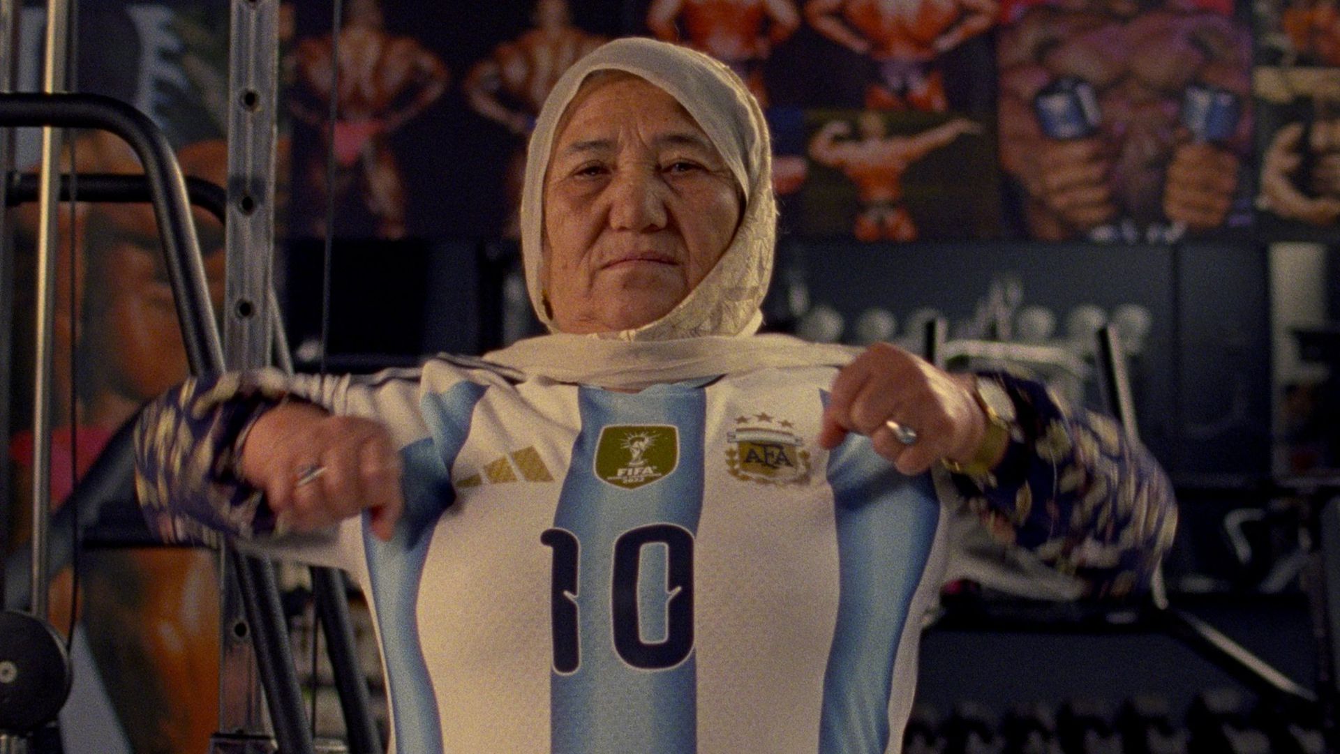 Still from 'Super Afghan Gym' by Shahrbanoo Sadat