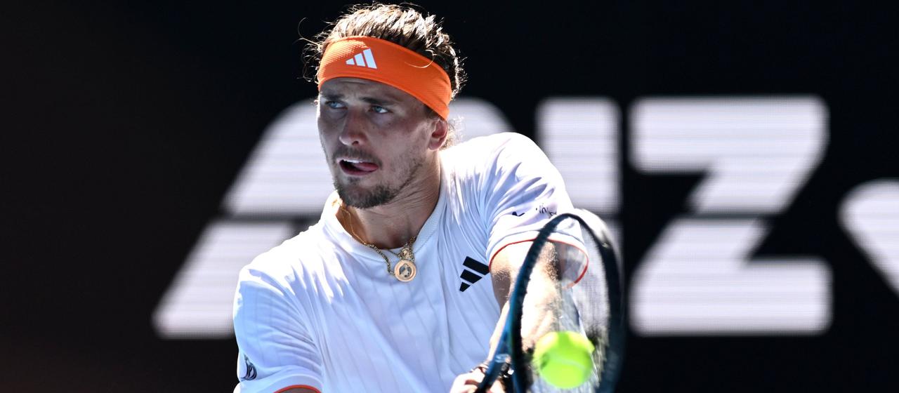 Alexander Zverev in the 1st round of the Australia Open