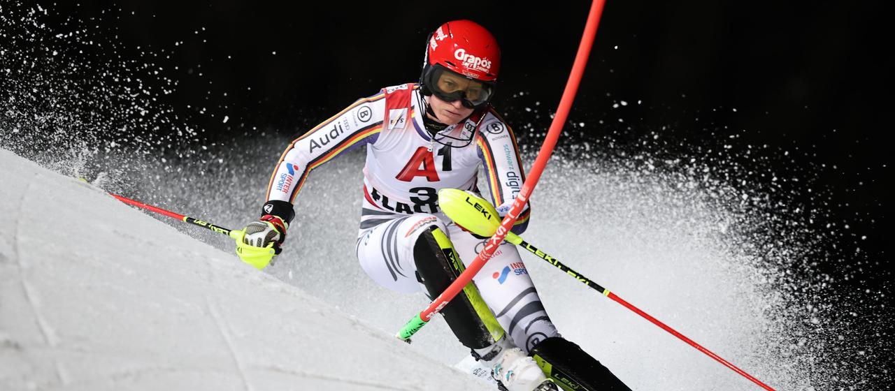 Lena Dürr at the slalom in Flachau