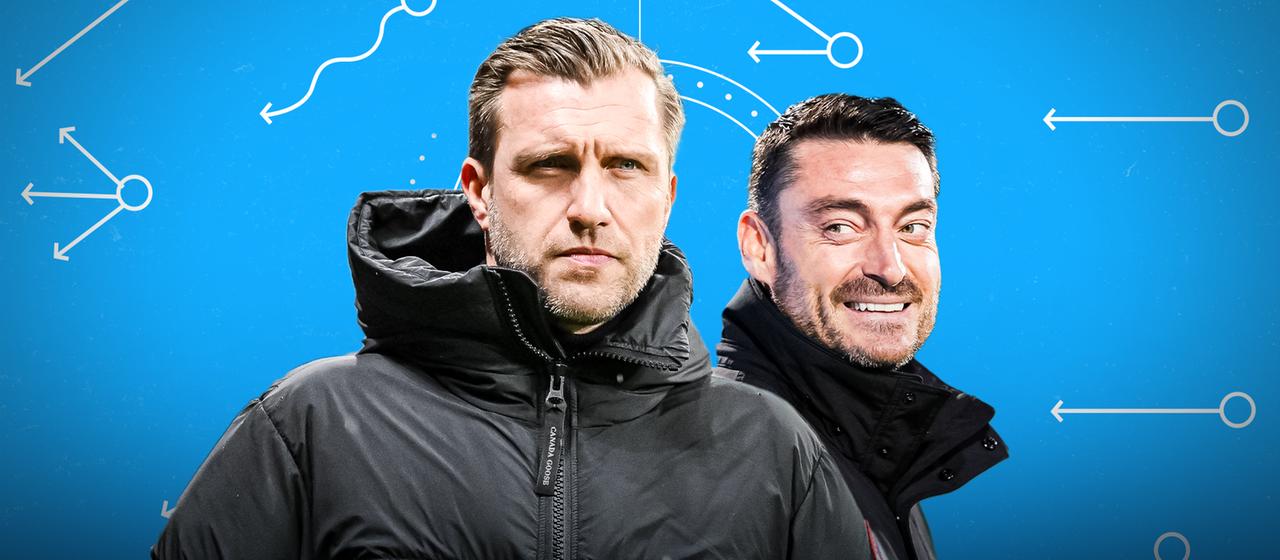Who will be the new Eintracht coach? Markus Krösche is probably flirting with Albert Riera (r.)