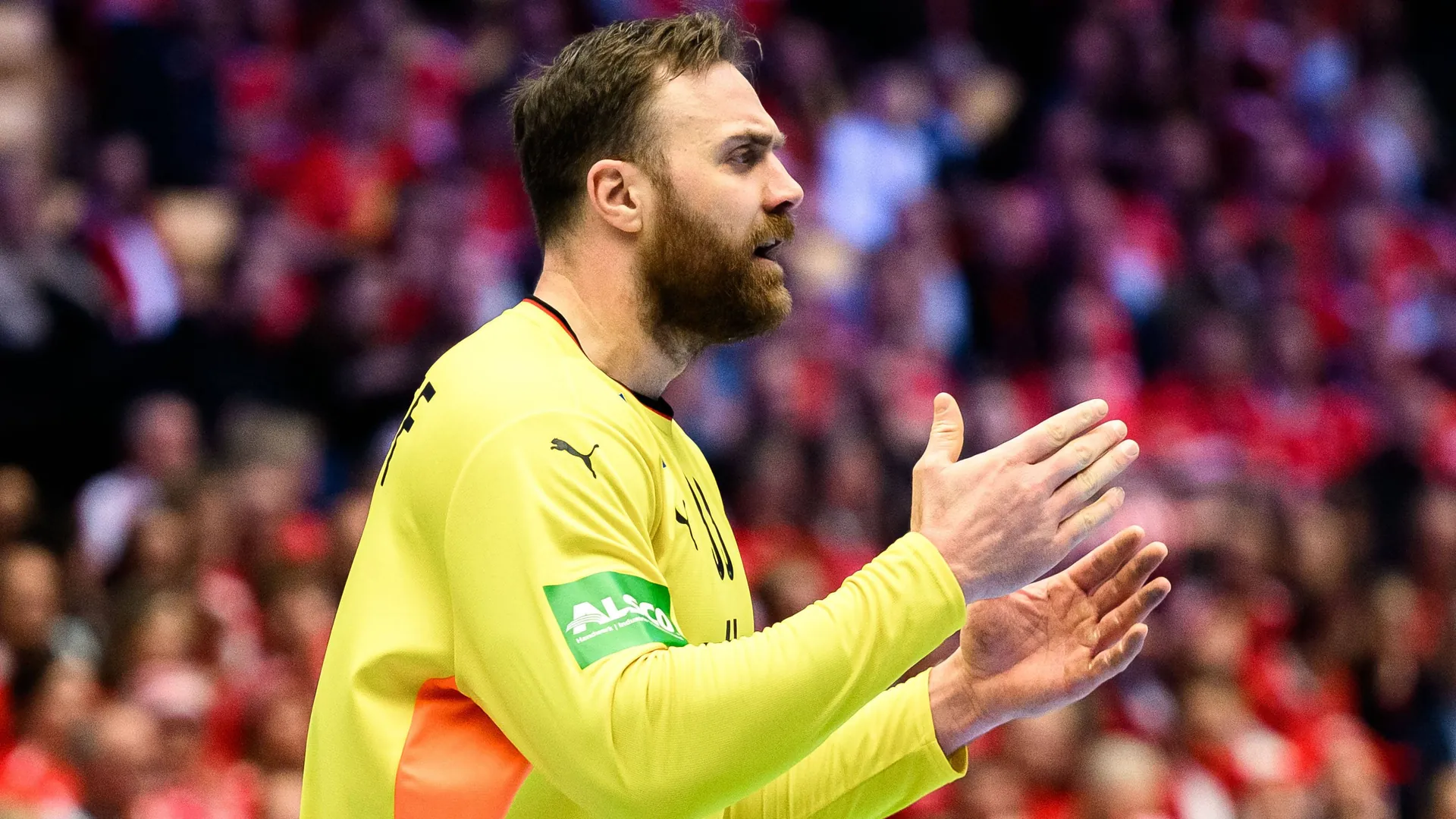 DHB goalkeeper Andreas Wolff: The goalkeeper plays a strong European Championship. DHB goalkeeper Andreas Wolff: The goalkeeper plays a strong European Championship.