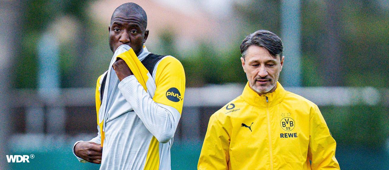 Dortmund's Serhou Guirassy and coach Niko Kovac