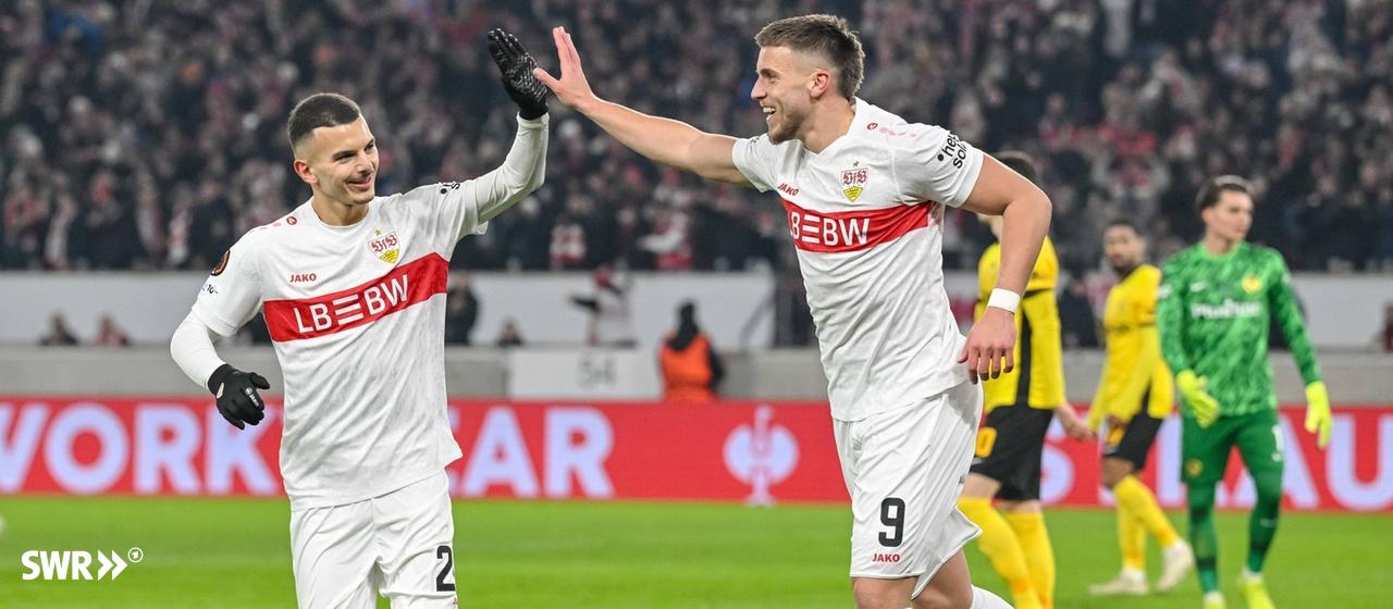 Ermedin Demirovic gave VfB Stuttgart a 2-0 lead in the Europa League against Young Boys Bern.