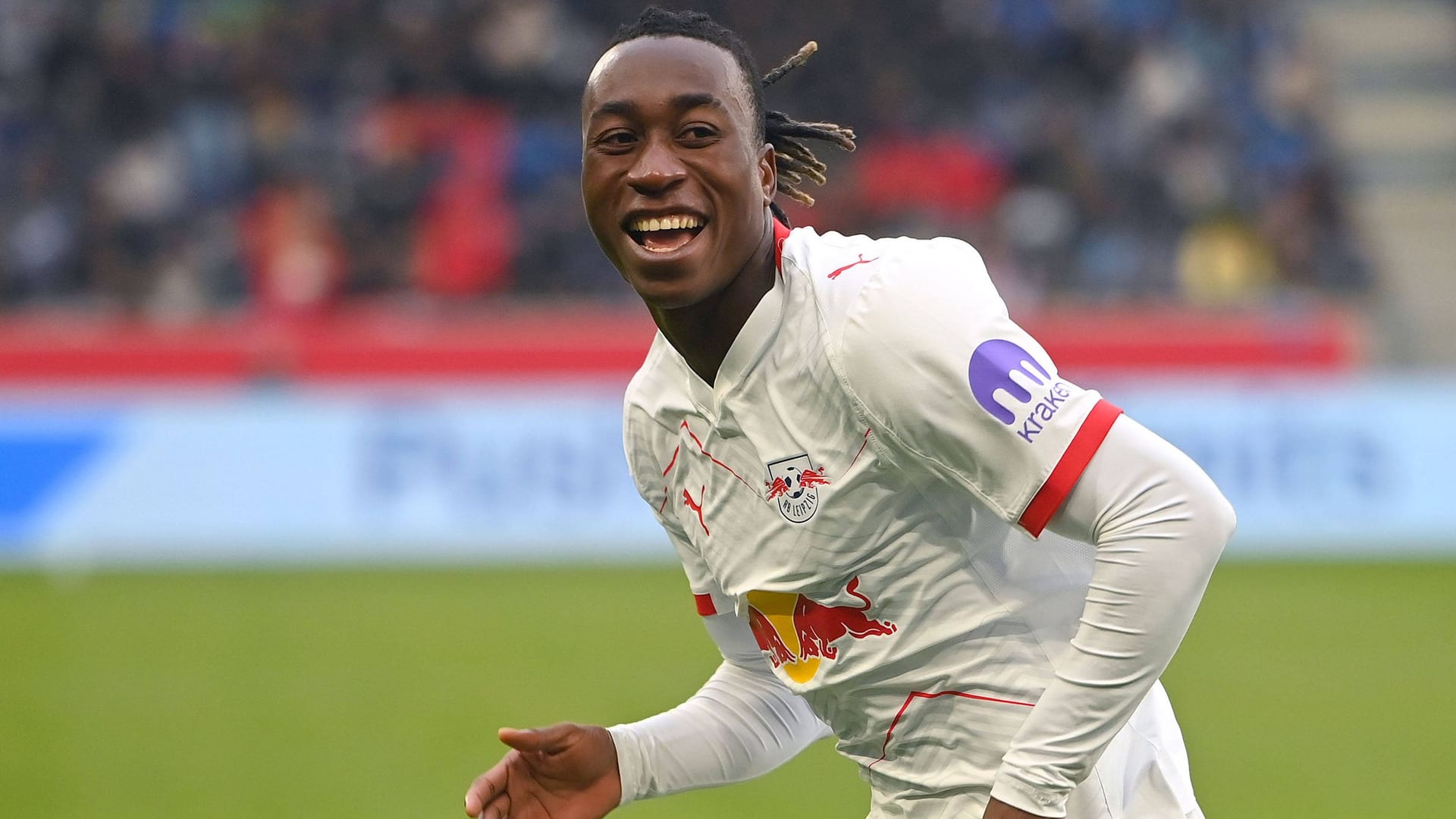 Playing a strong season for RB Leipzig: Yan Diomande.