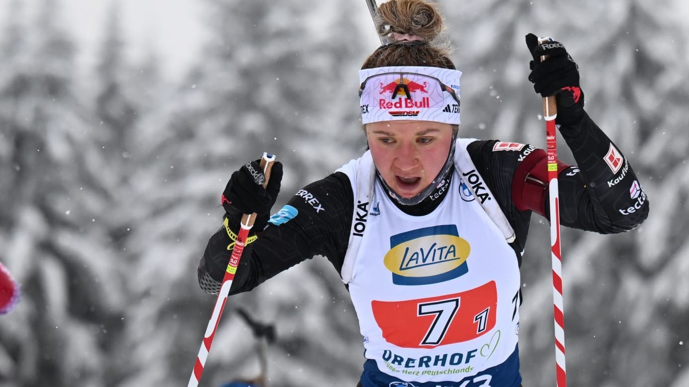 Selina Grotian: The German biathlete is back after weeks of illness.