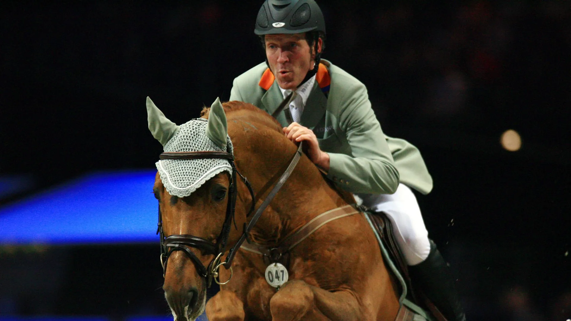 Ludger Beerbaum at a competition on Goldfever: The German Olympic champion celebrated many successes with the stallion.