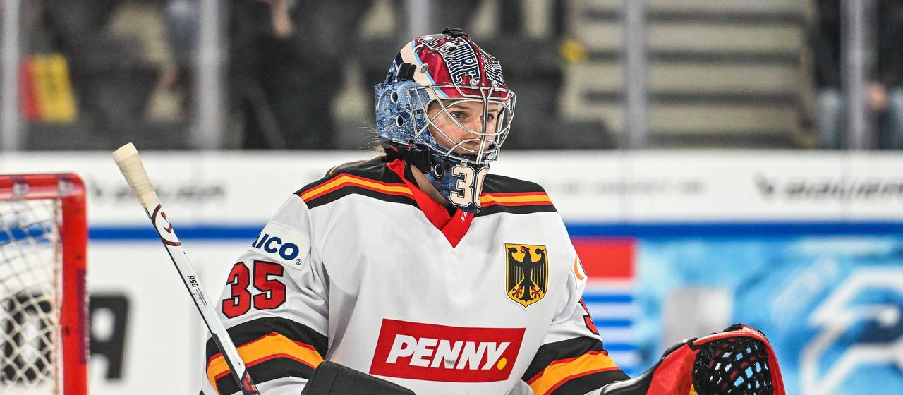 Germany's Sandra Abstreiter at the Germany Cup against Hungary