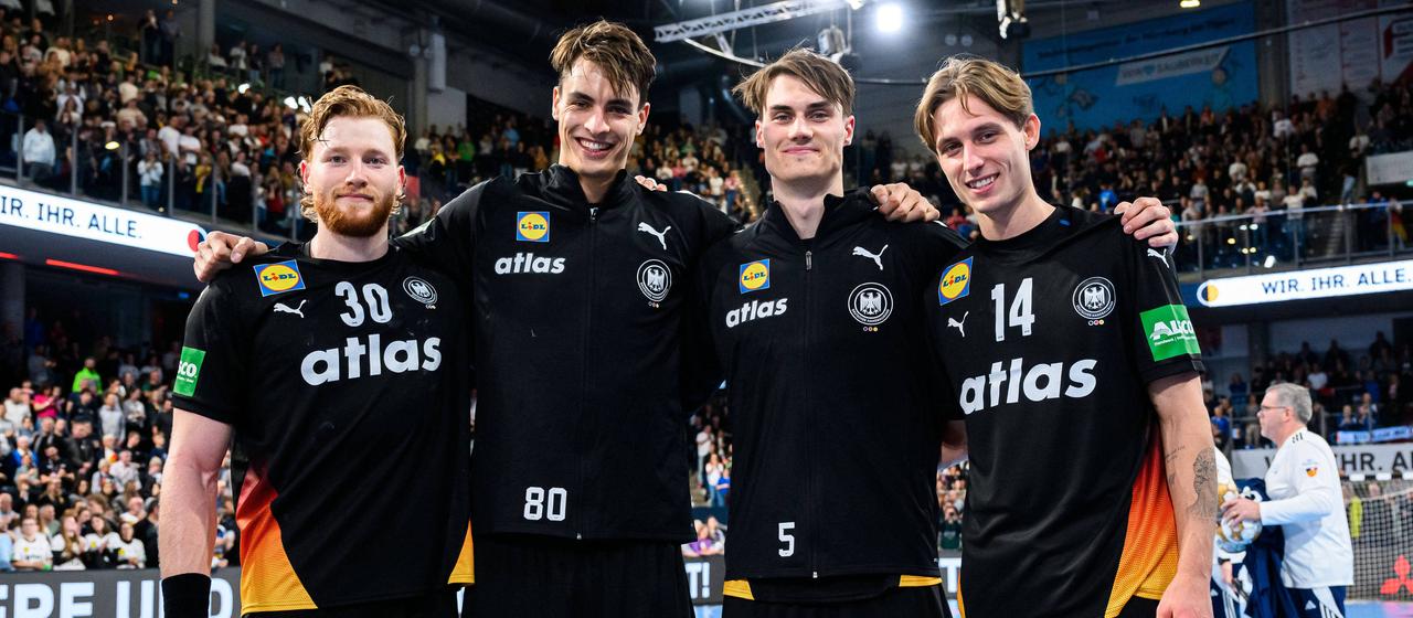 Germany's Tom Kiesler, Julian Köster, Miro Schluroff and Mathis Häseler