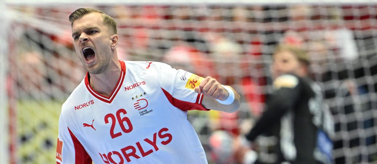 Denmark's Johan Hansen is happy 