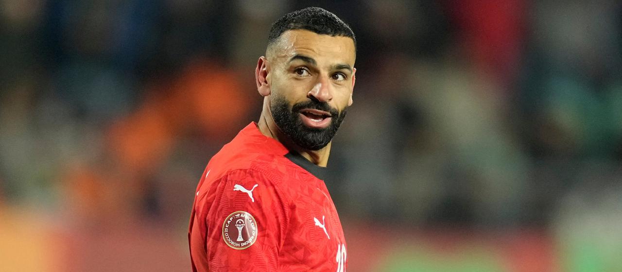 Mohamed Salah in the Egypt jersey 