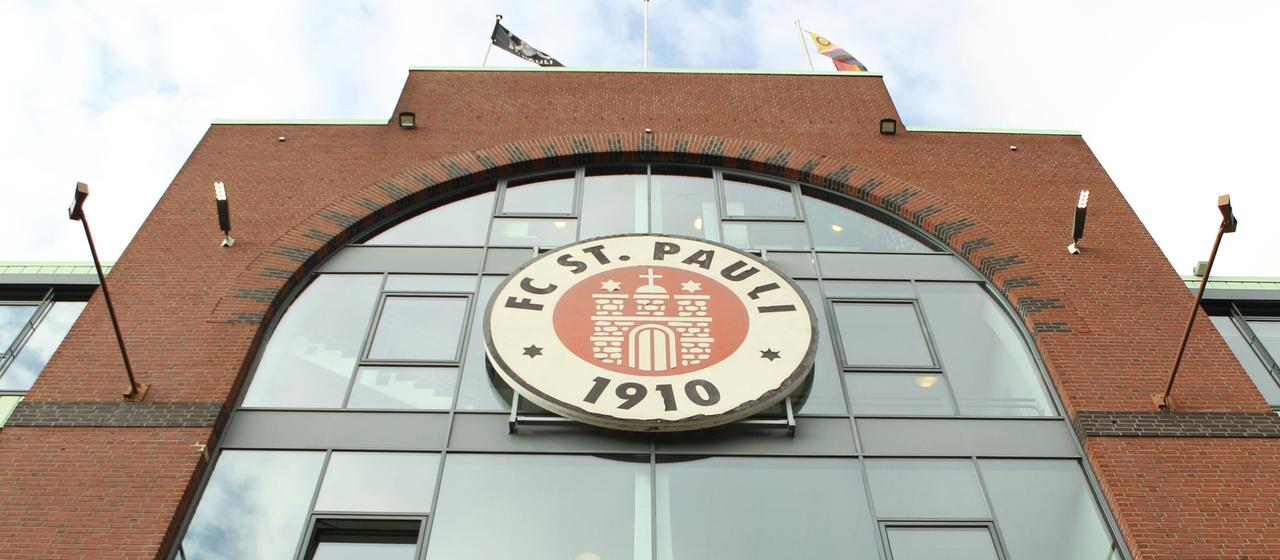 Exterior view of the Millerntor Stadium