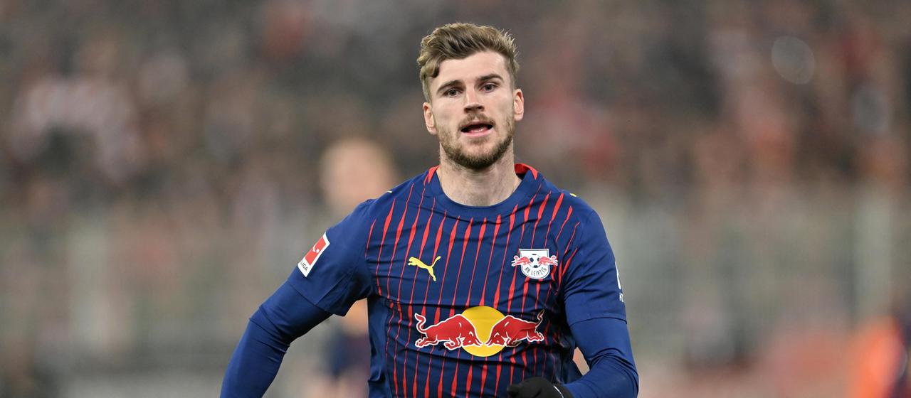 Timo Werner in his last appearance for RB Leipzig