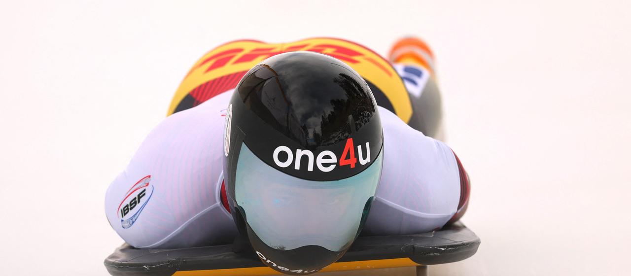 xel Jungk during the Skeleton European Championships in St. Moritz 