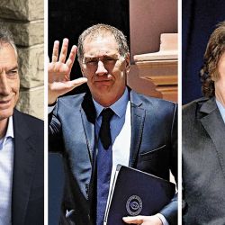 Macri, Santilli and Milei | Photo: Cedoc