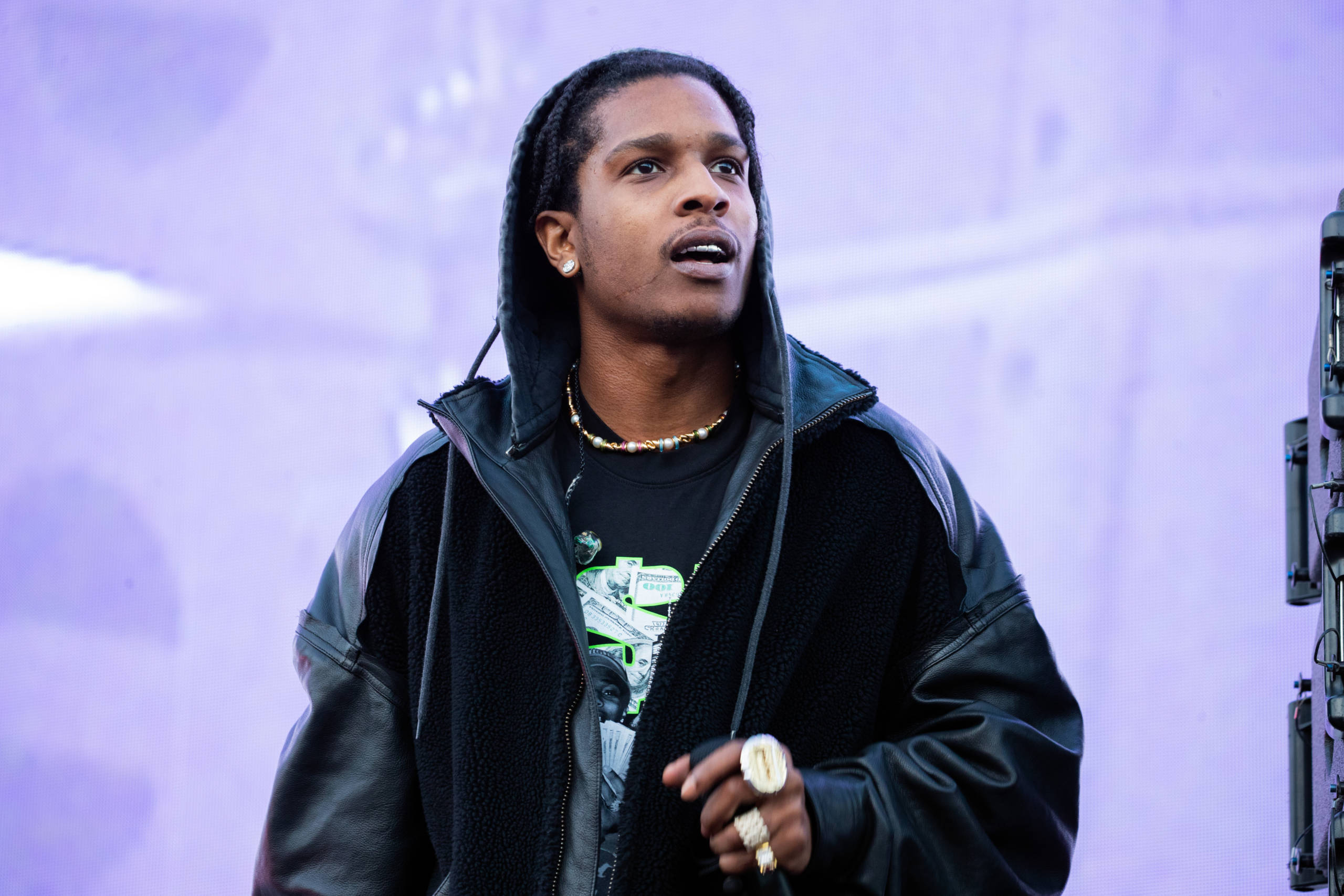 ASAP Rocky during a festival in London