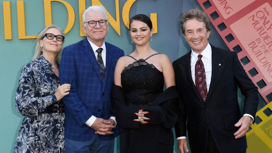 Photogallery Actors Meryl Streep, Steve Martin, Selena Gomez and Martin Short attend the premiere of the fourth season of 