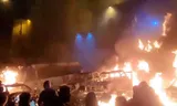 Social media images circulated on January 9 show burning vehicles at protests in Tehran. Since the regime turned off the internet in Iran on Thursday, little information has come out.