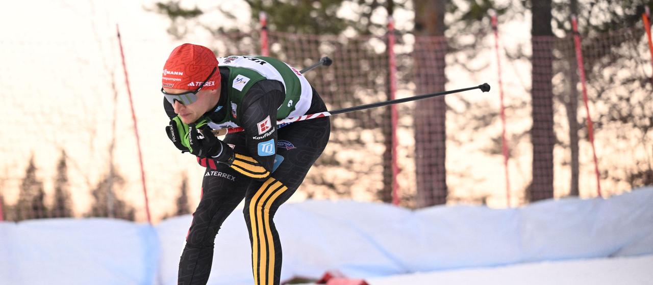 Julian schmid on the cross-country ski trail