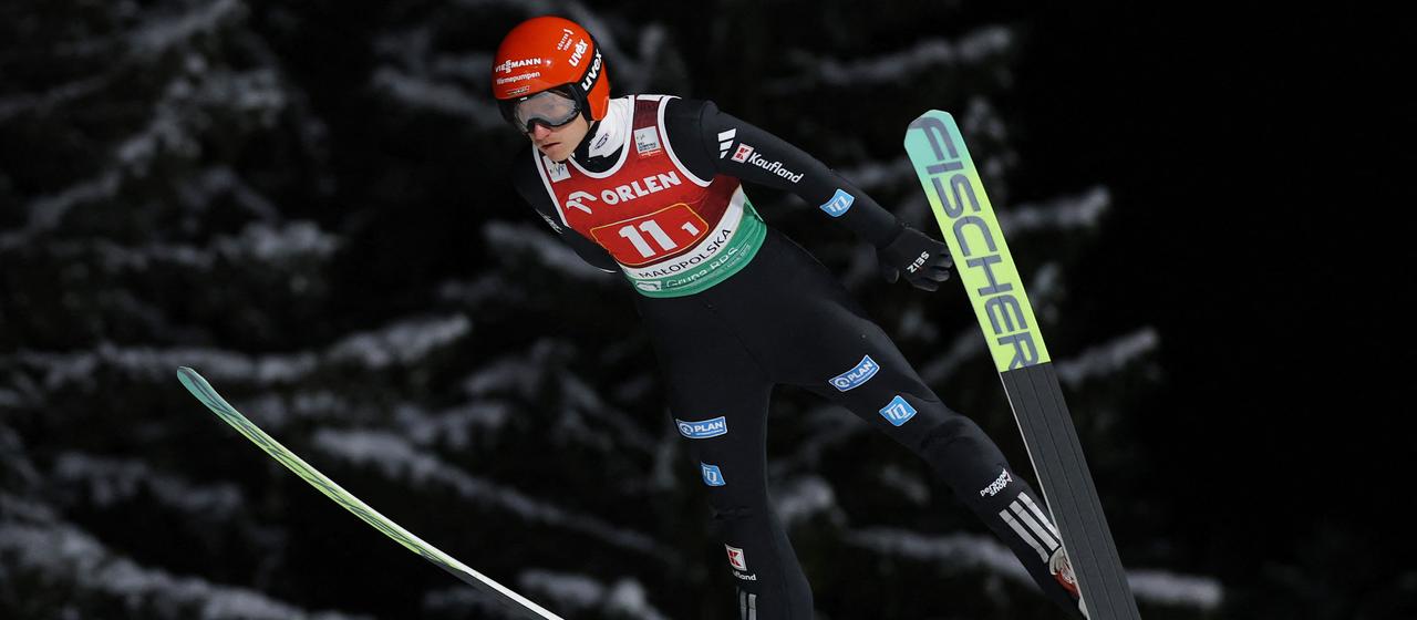 Karl Geiger in the air 