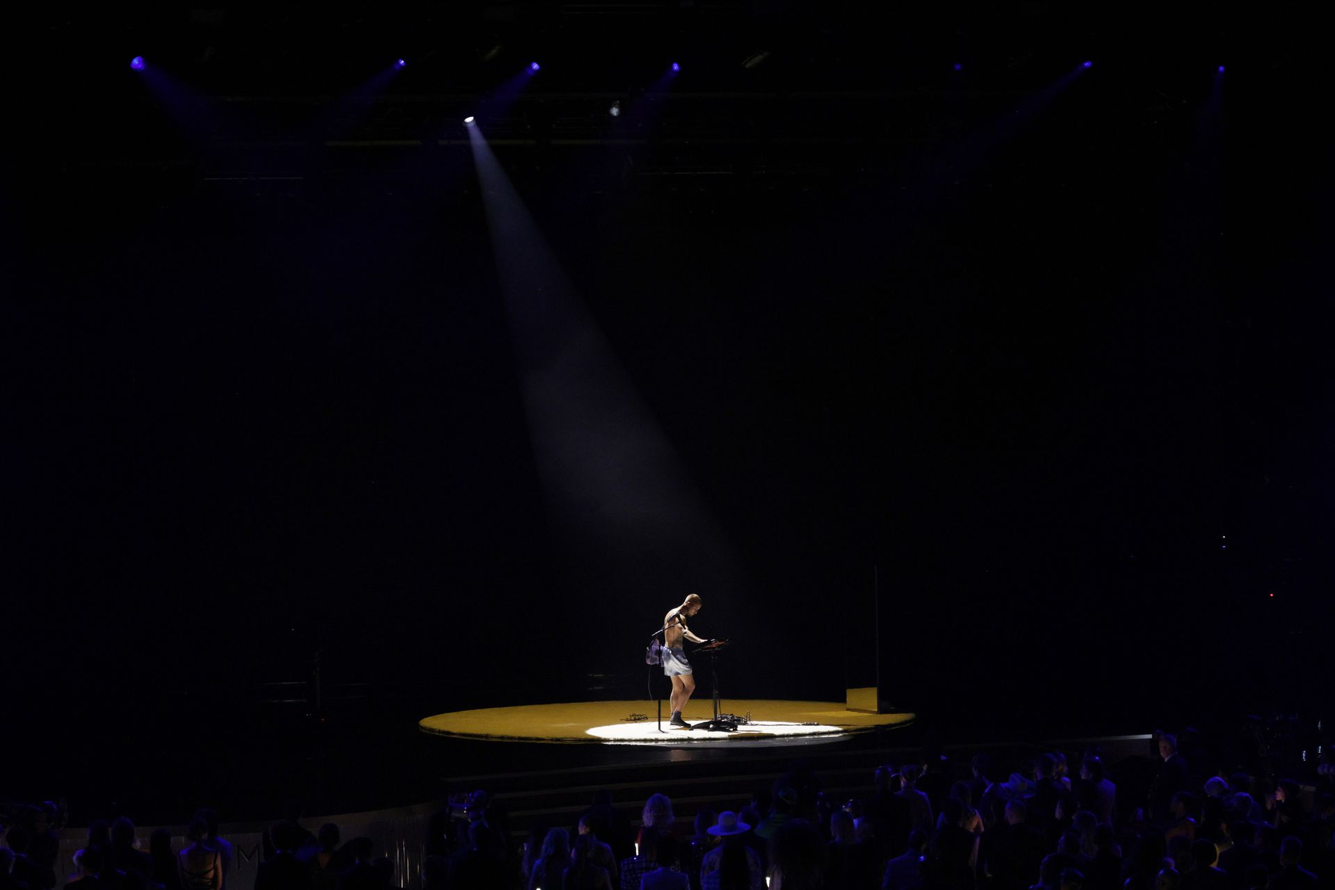 Canadian singer Justin Bieber performs at the 68th edition of the Grammy Awards.
