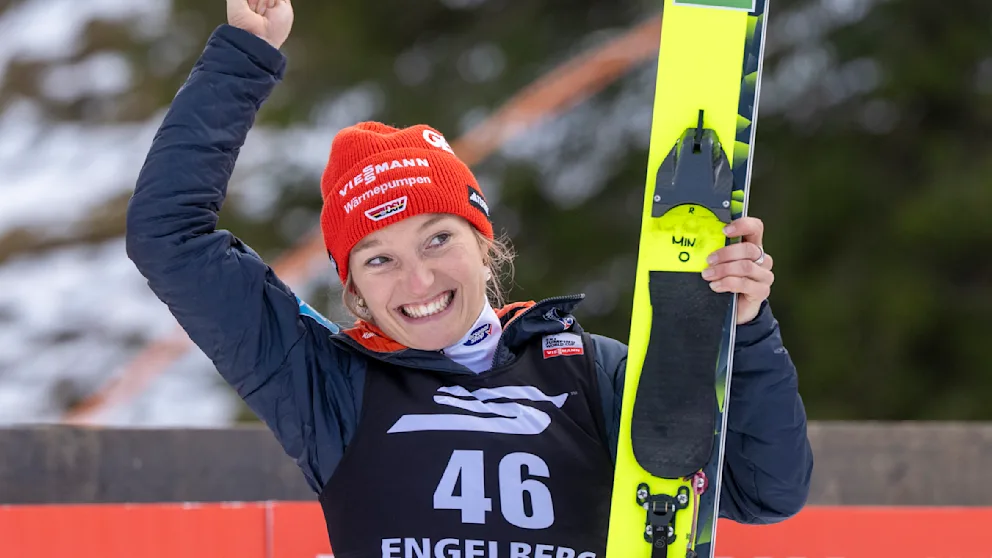 Skispringerin Katharina Schmid (28) wird für Deutschland die Flagge tragen