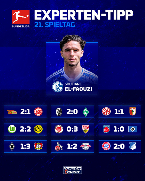 Predict the Bundesliga matchday on Transfermarkt now.