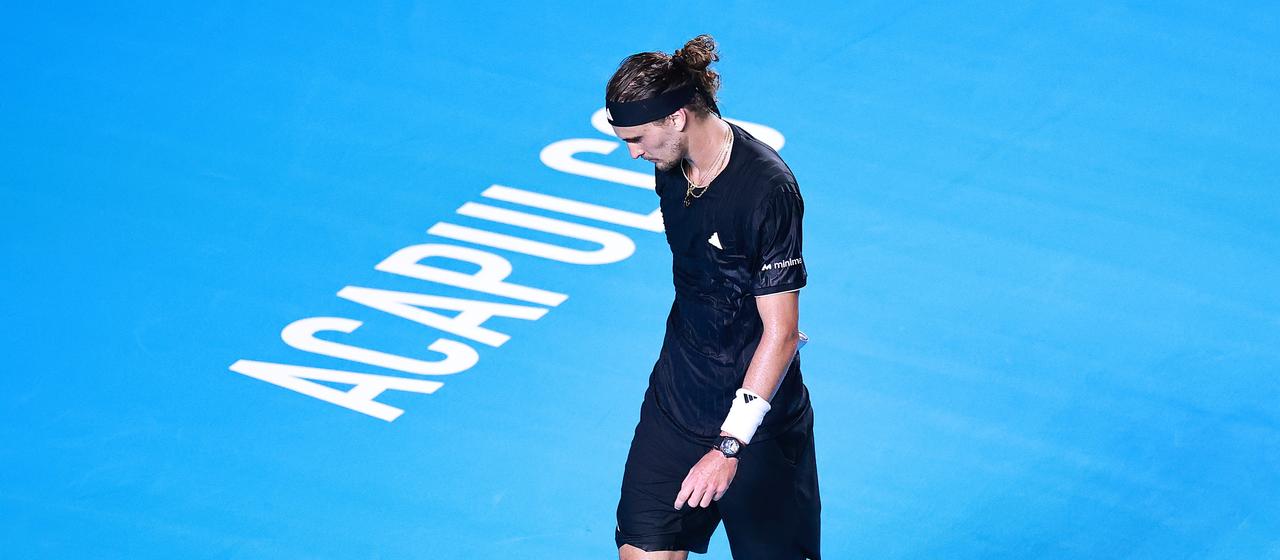Alexander Zverev during the game against Miomir Kecmanovic