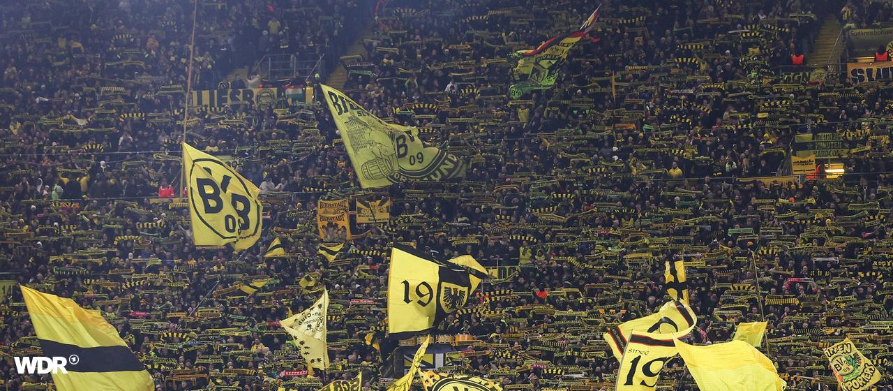 The south stand in Dortmund's Signal Iduna Park