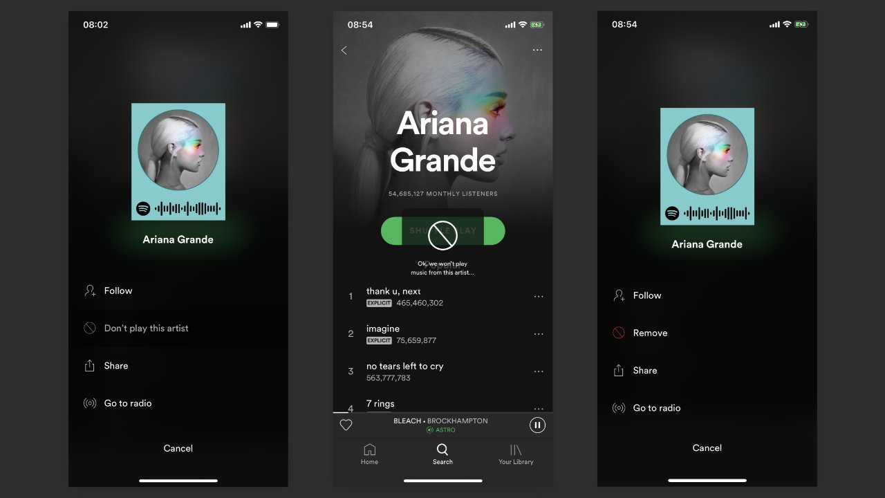 Users had wanted a blocking function on Spotify for years