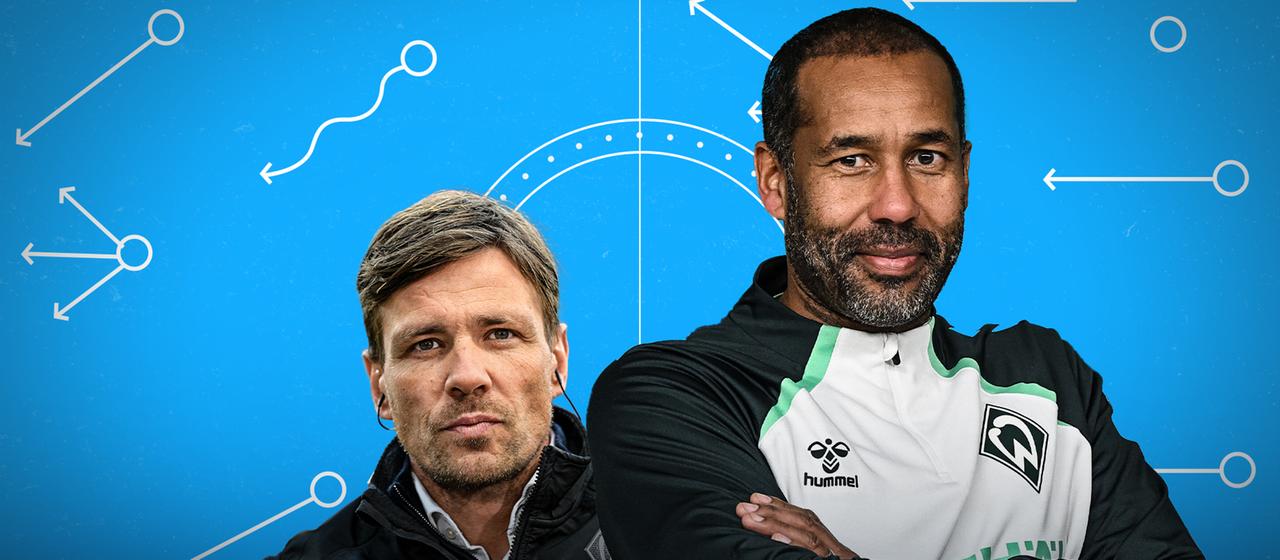 Clemens Fritz (l.) and Daniel Thioune