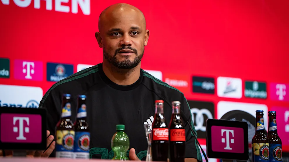 Vincent Kompany (39) blieb in seinen bisherigen 3 Duellen gegen den BVB als Bayern-Trainer ohne Pleite (1 Sieg, 2 Remis)