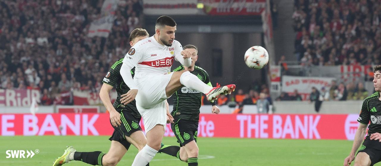 Deniz Undav from VfB Stuttgart against Celtic Glasgow