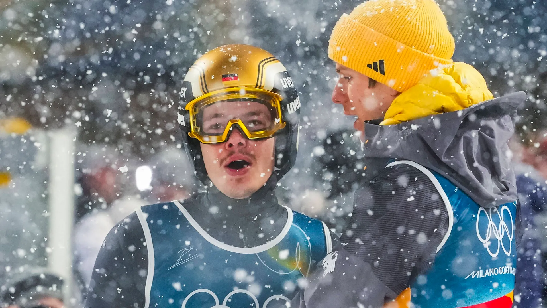 Philipp Raimund and Andreas Wellinger: They narrowly missed out on bronze in the Super Team.