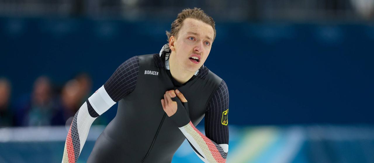 Finn Sonnkalb after his run over 1500m