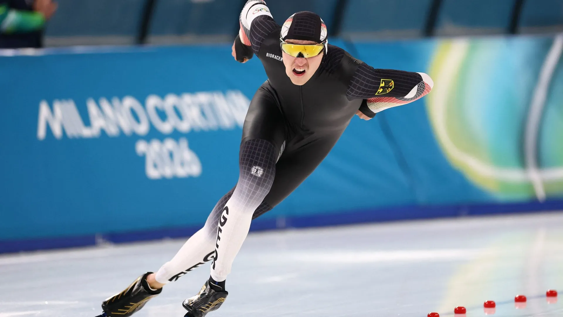 Finn Sonnekalb is competing in the 1500 meter speed skating today. Finn Sonnekalb is competing in the 1500 meter speed skating today.